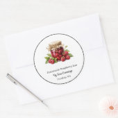 Zelfgemaakte Frambozenjam Stickers (Envelop)