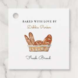 Zelfgemaakte Fresh Bread Hang Label