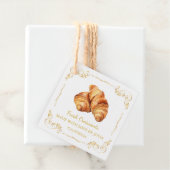  zelfgemaakte Fresh Croissant Square Hang Label (In situ)