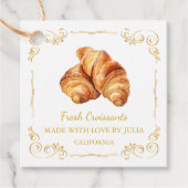 zelfgemaakte Fresh Croissant Square Hang Label (Voorkant)