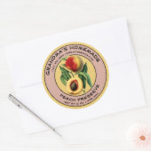 Zelfgemaakte Fruit Label Sjabloon (Envelop)