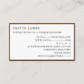 Zelfgemaakte Fudge Blokken Luxe Fudge Sweets Visitekaartje (Achterkant)