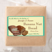 Zelfgemaakte gebakken goederen Broden Turquoise Gr Etiket (Insitu)