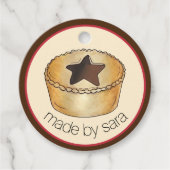 Zelfgemaakte gehakt taarten Brits gebakken door Bedankjes Labels (Voorkant)