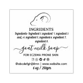 Zelfgemaakte Geitenmelk Zeep Label Rubberstempel (Afrduk)