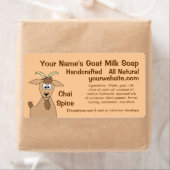 Zelfgemaakte geitenmelkzeep labels ontwerp Sjabloo (Insitu)