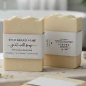 Zelfgemaakte Geitenzeep Buik Band Zeep Verpakking Uitnodigingen Wikkel