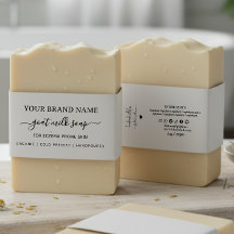 Zelfgemaakte Geitenzeep Buik Band Zeep Verpakking