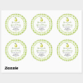 Zelfgemaakte gekruide perenlabel ronde sticker (Vel)