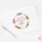 Zelfgemaakte Gemengde Bes Jam Inmaaklabel Ronde Sticker (Envelop)