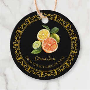 Zelfgemaakte Gemengde Citrus Jam Hang Label l Zwa