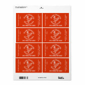 Zelfgemaakte gepersonaliseerde Hot Sauce Labels Ha (Full Sheet)