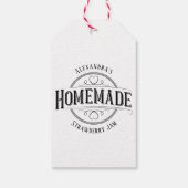 Zelfgemaakte  gepersonaliseerde label cadeau Label Cadeaulabel (Achterkant)