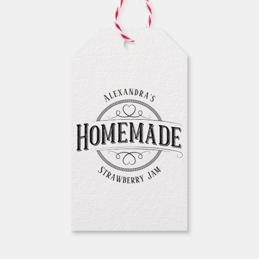 Zelfgemaakte  gepersonaliseerde label cadeau Label Cadeaulabel