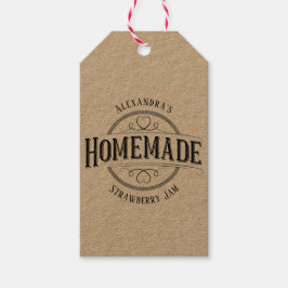 Zelfgemaakte gepersonaliseerde label cadeau Label Cadeaulabel