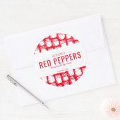 Zelfgemaakte Geroosterde Rode Paprika Sticker (Envelop)