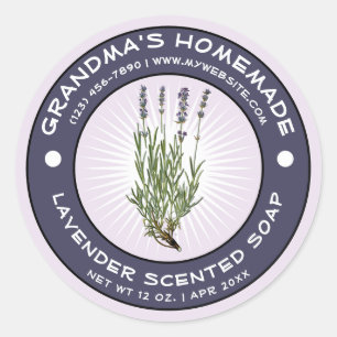  zelfgemaakte geurende zeep label Sjabloon