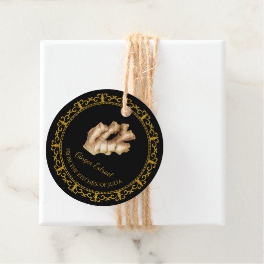  Zelfgemaakte Ginger Extract Hang Label (In situ)