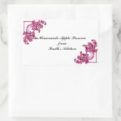 Zelfgemaakte goederen label sjabloon - stickers (Tas)