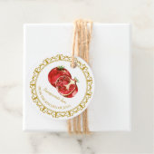 Zelfgemaakte Granaatappel Jam Hang Label l Wit (In situ)