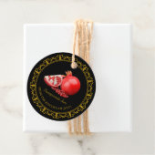  Zelfgemaakte Granaatappel Jam Hang Label l Zwart (In situ)