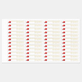 Zelfgemaakte granaatappel Jelly Thin Label (Vel)