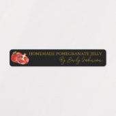 Zelfgemaakte granaatappel Jelly Thin Label (Design 2)