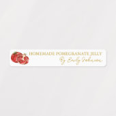 Zelfgemaakte granaatappel Jelly Thin Label (Design 2)