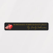 Zelfgemaakte granaatappel Jelly Thin Label (Design 2)