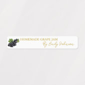 Zelfgemaakte Grape Jam Thin Seal Label (Design 1)