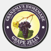  Zelfgemaakte Grape Jelly Label Sjabloon (Voorkant)