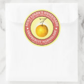 Zelfgemaakte Grapefruit Marmalade Label Sjabloon (Tas)
