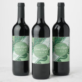 Zelfgemaakte groene wijn cider gepersonaliseerd wijn etiket (Flessen)