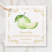  Zelfgemaakte Guava Jam Square Hang Label (Voorkant)