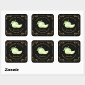 zelfgemaakte guava jam square label (Vel)