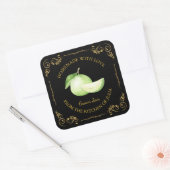 zelfgemaakte guava jam square label (Envelop)