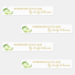 Zelfgemaakte Guava Jam Thin Label