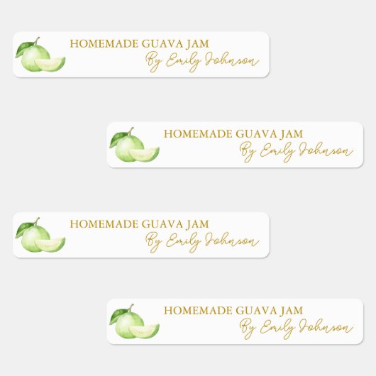 Zelfgemaakte Guava Jam Thin Label (Groep)
