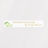 Zelfgemaakte Guava Jam Thin Label (Design 2)