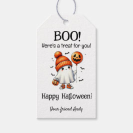 Zelfgemaakte Halloween Trick-or-Treat Goody Bag Fa Cadeaulabel
