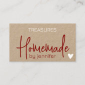 Zelfgemaakte handgemaakte ambachten kalligrafie ha visitekaartje (Voorkant)