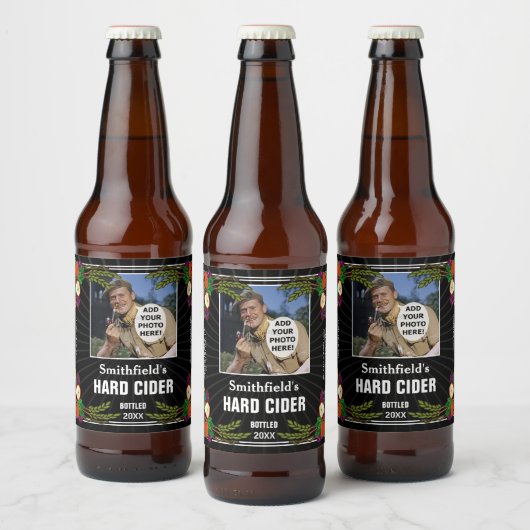 Zelfgemaakte Hard BlackBerry Apple Cider Custom Zw Bier Etiket (Flessen)