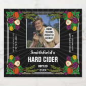 Zelfgemaakte Hard BlackBerry Apple Cider Custom Zw Bier Etiket (Enkel label)