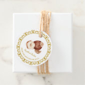 zelfgemaakte hazelnootboter Hang Label (In situ)