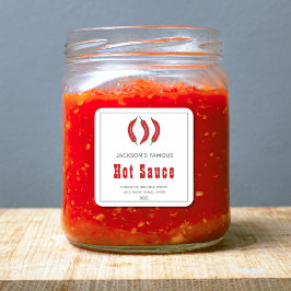 Zelfgemaakte Hete Saus | Chilisaus Etiket