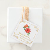 zelfgemaakte Hibiscus Tea Square Hang Label (In situ)