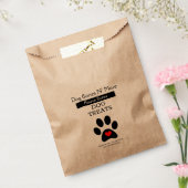Zelfgemaakte hondentraktatie bedankzakje (Gezegeld)