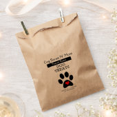 Zelfgemaakte hondentraktatie bedankzakje (Geknipt)
