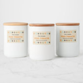 Zelfgemaakte hondentraktaties voedselcontainer etiket (Flessen)