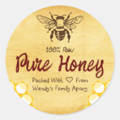 Zelfgemaakte Honey Editable Label Sticker (Voorkant)